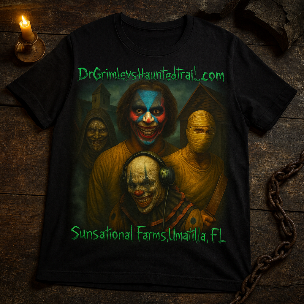 Official Dr. Grimley's Haunted Trail T-Shirt